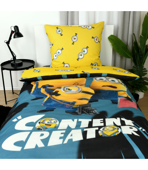 Voodipesu komplekt "Minions". Puuvillane voodipesu