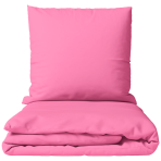 Voodipesu komplekt „Momo“. Mikrokiust voodipesu, 140x200 cm, 150x200 cm, 160x200 cm, 180x200 cm, 200x200 cm, 200x220 cm, 220x240 cm. Erkroosa ühevärviline sileda pinnaga voodipesukomplekt