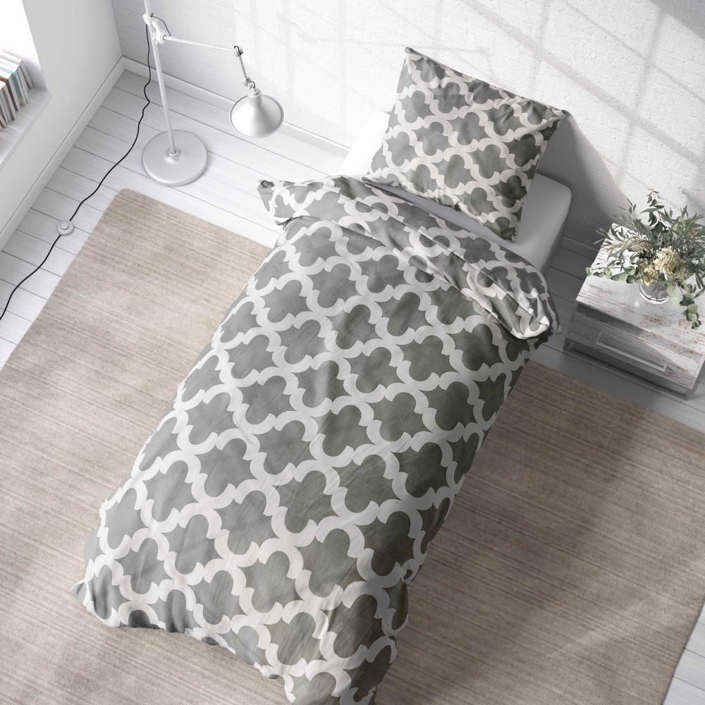 Voodipesu komplekt "Morocco grey". Voodipesu komplektid 140x200, 140x200 cm, 150x200 cm, 160x200 cm