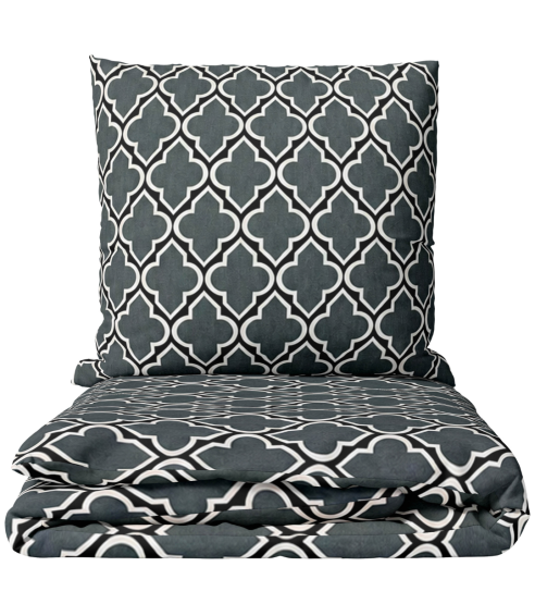 Voodipesu komplekt "Morocco grey". Voodipesu komplektid 140x200
