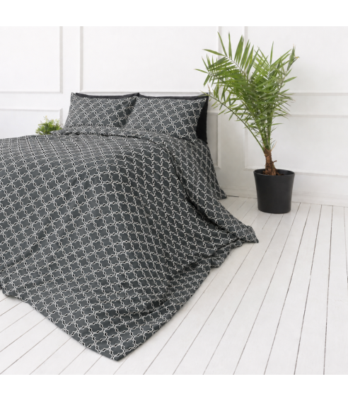 Voodipesu komplekt "Morocco grey". Voodipesu komplektid 140x200