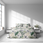Voodipesu komplekt "Natural Emporium". Voodipesu komplektid 140x200, 140x200 cm, 200x200 cm, 200x220 cm. Voodikomplekt pehmete taimede mustritega heledates rohelistes ja pruuni toonides.