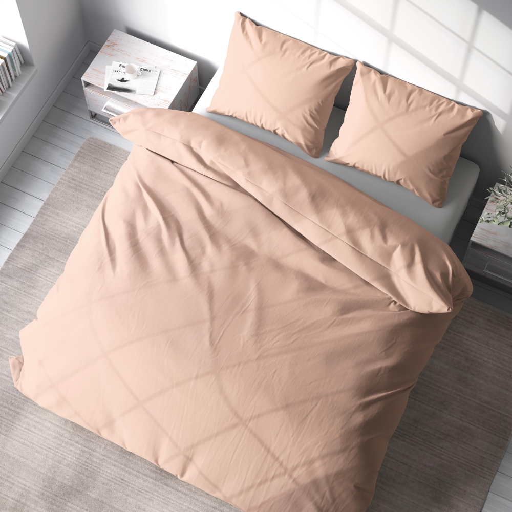 Voodipesu komplekt "Coral". Hotelli voodipesu, 140x200 cm, 200x200 cm, 200x220 cm, 220x240 cm. Stiilne korallivärvi voodipesu komplekt, mis toob teie magamistuppa soojust.