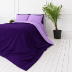 Voodipesu komplekt "Orchid Pansy". Lilla voodipesu, 140x200 cm, 150x200 cm, 160x200 cm, 180x200 cm, 200x200 cm, 200x220 cm, 220x240 cm. Ühevärviline lavendlitooni voodipesukomplekt sügava purpurse kontrastiga.
