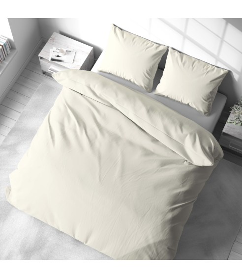 Voodipesu komplekt "Pale Vanilla". Puuvillane voodipesu