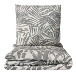 Voodipesu komplekt "Palm Drift". Voodipesu komplektid 140x200, 140x200 cm, 160x200 cm, 200x200 cm, 200x220 cm, 220x240 cm. Pehme heledates värvides voodipesukomplekt, mida kaunistavad elavad palmilehed, ideaalne värske ja troopilise meeleolu loomiseks teie magamistuppa.