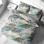 Voodipesu komplekt "Pastel Serenade". Voodipesu komplektid 140x200, 140x200 cm, 160x200 cm, 200x200 cm, 200x220 cm, 220x240 cm. Säravvalge voodipesukomplekt, kaunistatud armsate õhukeste värviliste lehtedega, tuues sisse värvi ja looduse puudutuse.
