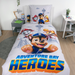 Voodipesu komplekt "Paw Patrol". Laste voodipesu, 135x200 cm. Hall disain chase'i, marshalli, skye ja siniste detailidega. Voodipesu komplekt "Paw Patrol". Laste voodipesu, 135x200 cm. Hall disain chase'i, marshalli, skye ja siniste detailidega.