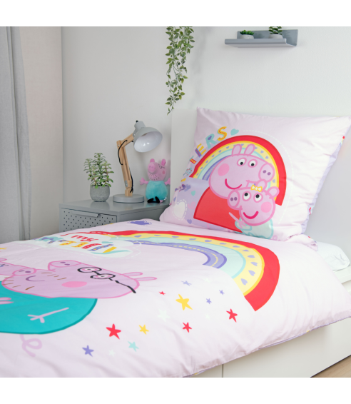 Voodipesu komplekt "Peppa Pig". Laste voodipesu
