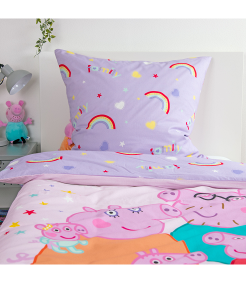 Voodipesu komplekt "Peppa Pig". Laste voodipesu