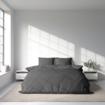 Voodipesu komplekt "Phantom". Puuvillane voodipesu, 140x200 cm, 200x200 cm, 200x220 cm. Elegantne tumehall padjapüüride komplekt