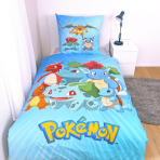 Voodipesu komplekt "Pokemon". Laste voodipesu, 135x200 cm. Sinistes toonides voodipesukomplekt suurte värviliste pokémoni tegelaste kujutistega. Voodipesu komplekt "Pokemon". Laste voodipesu, 135x200 cm. Sinistes toonides voodipesukomplekt suurte värviliste pokémoni tegelaste kujutistega.