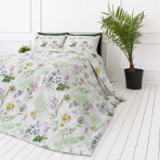 Voodipesu komplekt "Primavera". Voodipesu koos taimedega, 140x200 cm, 150x200 cm, 160x200 cm, 180x200 cm, 200x200 cm, 200x220 cm, 220x240 cm. Hele voodipesukomplekt peene botaanilise lillemustriga Voodipesu komplekt "Primavera". Voodipesu koos taimedega, 140x200 cm, 150x200 cm, 160x200 cm, 180x200 cm, 200x200 cm, 200x220 cm, 220x240 cm. Hele voodipesukomplekt peene botaanilise lillemustriga