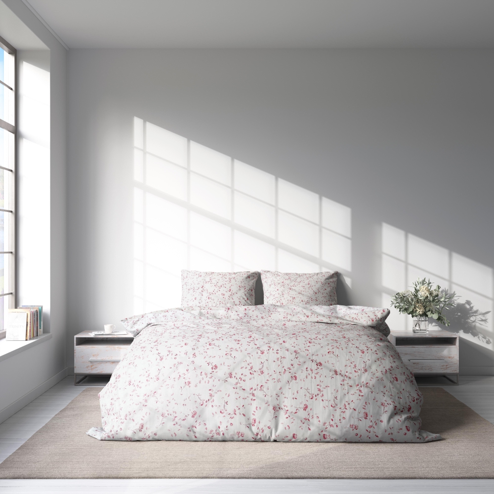 Voodipesu komplekt "Roses". Puuvillane voodipesu, 140x200 cm, 150x200 cm, 160x200 cm, 180x200 cm, 200x200 cm, 200x220 cm