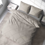 Voodipesu komplekt "Silver cloud". Hotelli voodipesu, 140x200 cm, 200x200 cm, 200x220 cm. Stiilne helehalli kuni hõbedase tooniga voodipesukomplekt, mis pakub rahulikku ja stiilset atmosfääri teie magamistuppa.