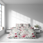 Voodipesu komplekt "Sparkling Flowers". Voodipesu komplektid 140x200, 140x200 cm, 200x200 cm, 200x220 cm. Voodipesu komplekt peene akvarelllillemotiiviga pastelsetes toonides.