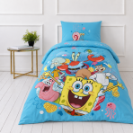 Voodipesu komplekt "SpongeBob SquarePants". Puuvillane voodipesu, 135x200 cm. Erksinine voodipesukomplekt värviliste bikini bottomi tegelaste kujutistega. Voodipesu komplekt "SpongeBob SquarePants". Puuvillane voodipesu, 135x200 cm. Erksinine voodipesukomplekt värviliste bikini bottomi tegelaste kujutistega.