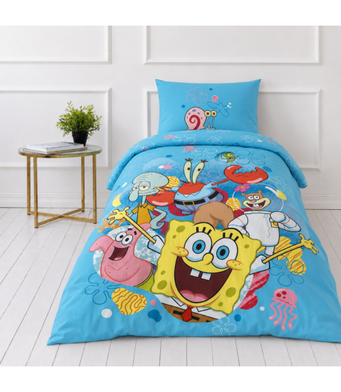 Voodipesu komplekt "SpongeBob SquarePants". Puuvillane voodipesu