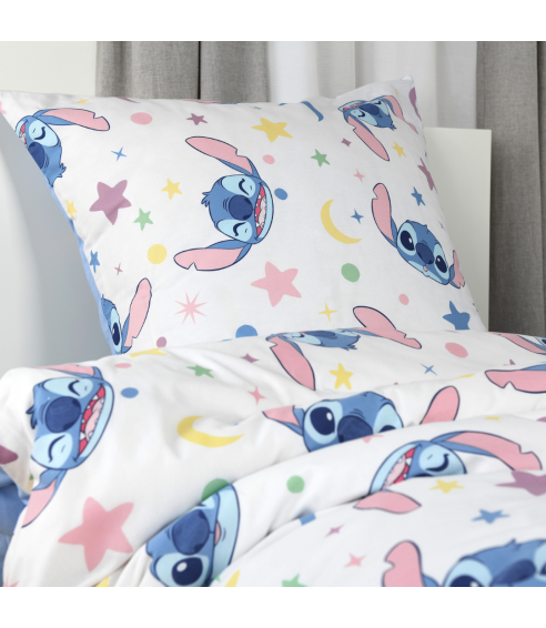 Laste voodipesu komplekt "Stitch Blue". Laste voodipesu