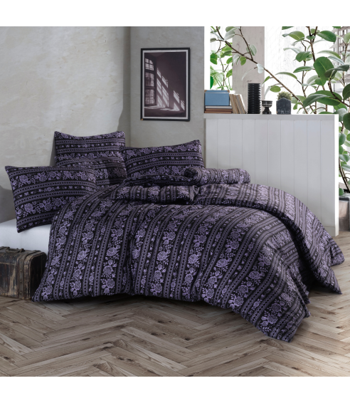 Voodipesu komplekt "Vitor Purple". Satiinist voodipesu