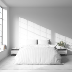 Voodipesu komplekt "White Stripes". Valge voodipesu, 140x200 cm, 150x200 cm, 160x200 cm, 180x200 cm, 200x200 cm, 200x220 cm