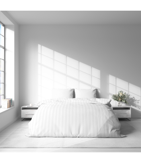 Voodipesu komplekt "White Stripes". Hotelli voodipesu