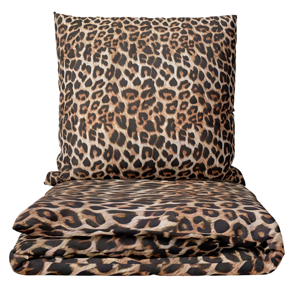 Voodipesu komplekt "Wild Style". Voodipesu komplektid 140x200, 140x200 cm, 160x200 cm, 200x200 cm, 200x220 cm, 220x240 cm. Leopardimustriga voodipesu komplekt, mis annab magamistuule julgust ja elegantsust.