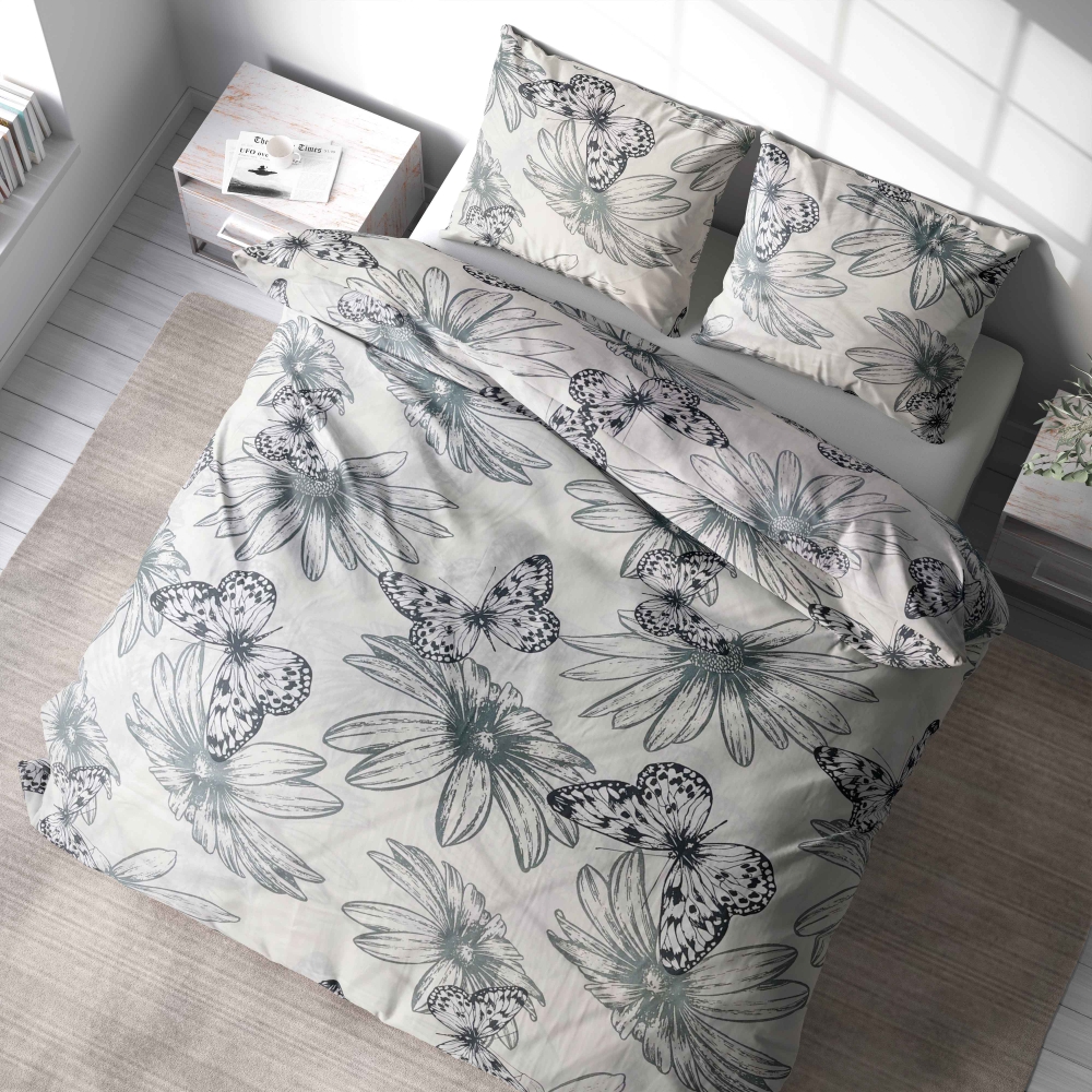 Voodipesu komplekt "Wildflower". Voodipesu komplektid 140x200, 140x200 cm, 150x200 cm, 160x200 cm, 180x200 cm, 200x200 cm, 200x220 cm