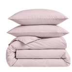 Perkal voodipesu komplekt „Shell Percale“. Ühevärviline voodipesu, 140x200 cm, 150x210 cm, 160x200 cm, 180x200 cm, 200x200 cm, 200x220 cm, 220x240 cm. Õrnroosa ühevärviline voodipesukomplekti disain.