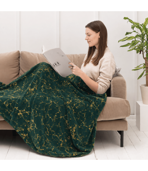 Pleed „Gilded Green fleece blanket“. Pleedid
