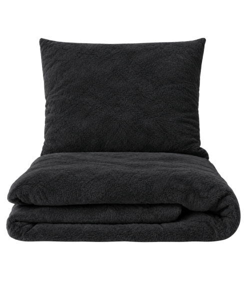 Plüüsvoodi komplekt "Minky Black". Voodipesu komplektid 200x220
