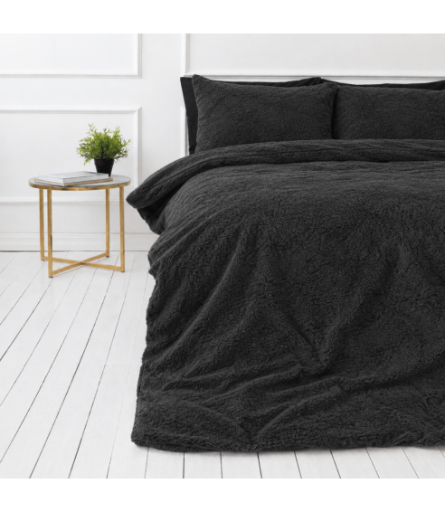 Plüüsvoodi komplekt "Minky Black". Voodipesu komplektid 200x220