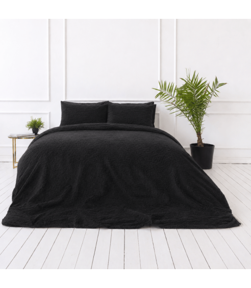 Plüüsvoodi komplekt "Minky Black". Voodipesu komplektid 200x220