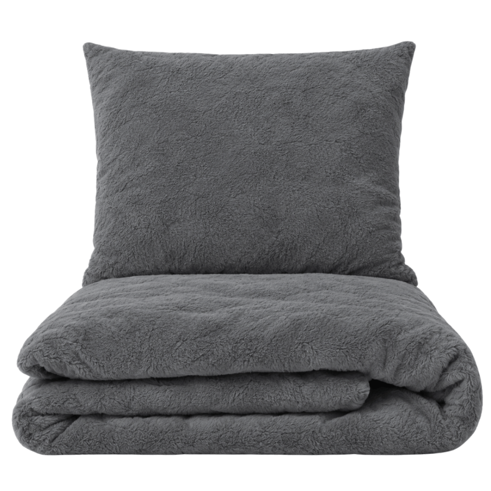 Plüüsvoodi komplekt "Minky Dark Grey". Ühevärviline voodipesu, 200x220 cm. Tumedahall plüüsist voodipesukomplekt hubaseks meeleoluks. Plüüsvoodi komplekt "Minky Dark Grey". Ühevärviline voodipesu, 200x220 cm. Tumedahall plüüsist voodipesukomplekt hubaseks meeleoluks.