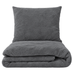 Plüüsvoodi komplekt "Minky Dark Grey". Ühevärviline voodipesu, 200x220 cm. Tumedahall plüüsist voodipesukomplekt hubaseks meeleoluks. Plüüsvoodi komplekt "Minky Dark Grey". Ühevärviline voodipesu, 200x220 cm. Tumedahall plüüsist voodipesukomplekt hubaseks meeleoluks.