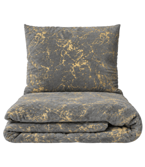 Plüüsvoodi komplekt "Minky Gilded Grey". Voodipesu komplektid 200x220