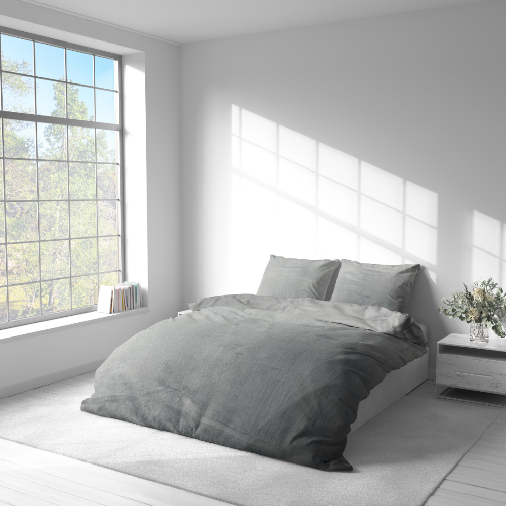 Plüüsvoodi komplekt "Minky Grey Solid". Voodipesu komplektid 200x220, 200x220 cm. Voodipesukomplekt ühes hallis toonis, mis tekitab rahu ja lakoonilisuse tunde.
