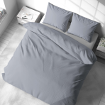Premium satiinist padjapüürid "Moon Grey Satin Pillowcase". Padjapüürid 50x70