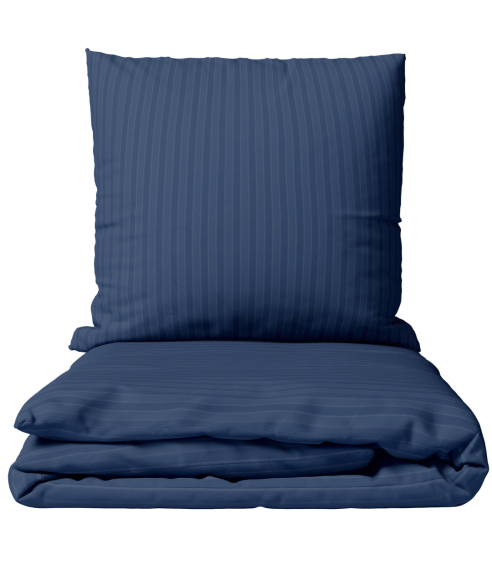 Premium satiinist voodipesu komplekt "Blue Stripe Satin“. Satiinist voodipesu
