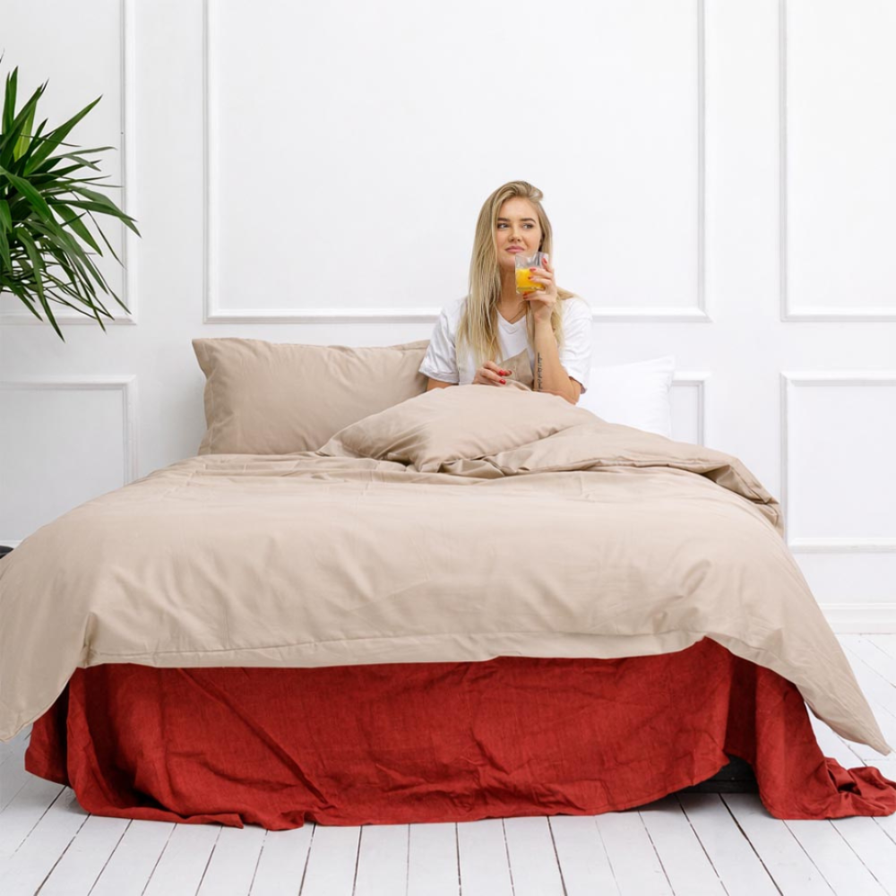 Premium satiinist voodipesu komplekt „Classic coffee“. Voodipesu komplektid 150x200, 140x200 cm, 150x200 cm, 160x200 cm, 180x200 cm, 200x200 cm, 200x220 cm, 220x240 cm