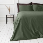 Premium satiinist voodipesu komplekt "Dark green". Satiinist voodipesu, 140x200 cm, 200x200 cm, 200x220 cm