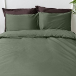 Premium satiinist voodipesu komplekt "Dark green". Satiinist voodipesu, 140x200 cm, 200x200 cm, 200x220 cm