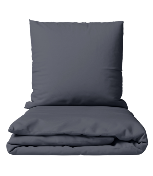 Premium satiinist voodipesu komplekt "Dark Grey sateen". Satiinist voodipesu