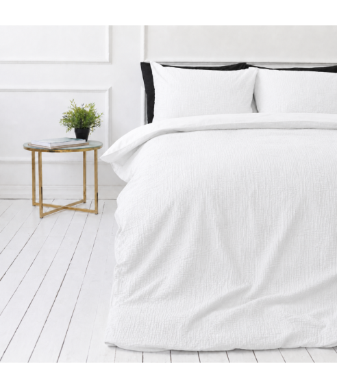 Musliinist voodipesu komplekt "White muslin". Voodipesu komplektid 200x200
