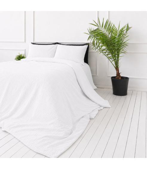 Musliinist voodipesu komplekt "White muslin". Voodipesu komplektid 200x200