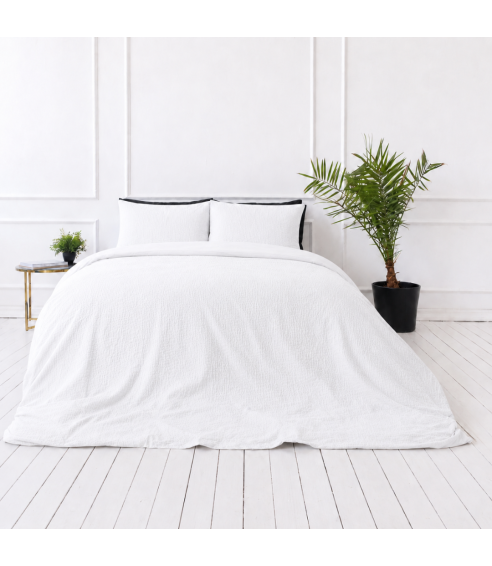 Musliinist voodipesu komplekt "White muslin". Voodipesu komplektid 200x200
