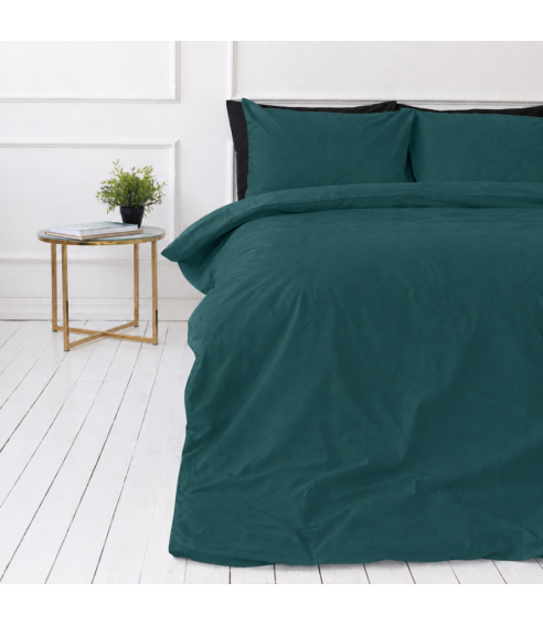 Premium satiinist voodipesu komplekt "Green Sateen“. Satiinist voodipesu