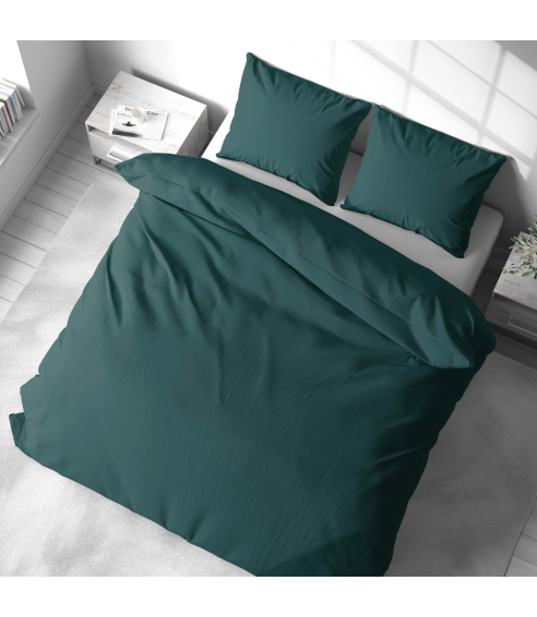Premium satiinist voodipesu komplekt "Green Satin“. Satiinist voodipesu