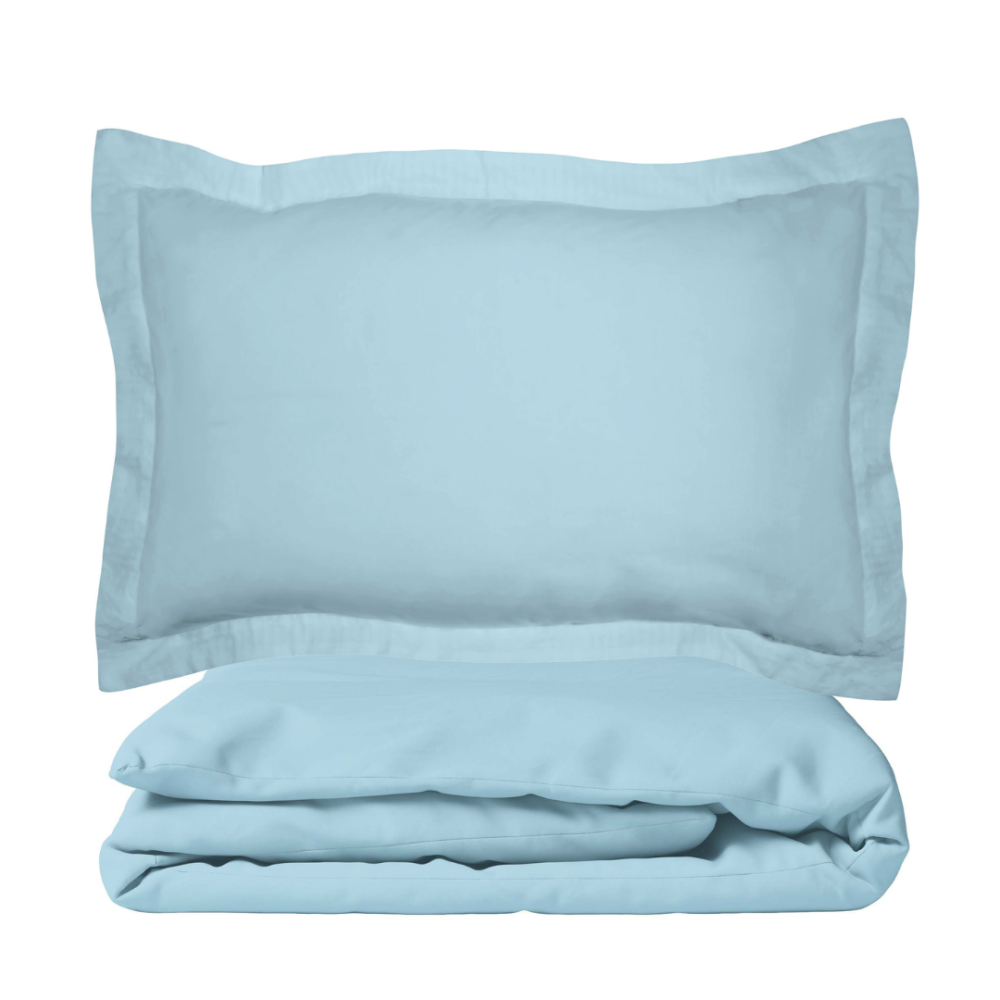 Premium satiinist voodipesu komplekt "Ice blue". Satiinist voodipesu, 200x200 cm, 200x220 cm