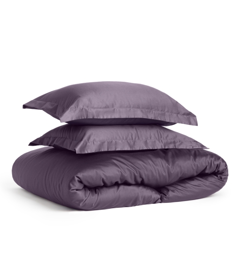 Premium satiinist voodipesu komplekt "Mauve". Satiinist voodipesu